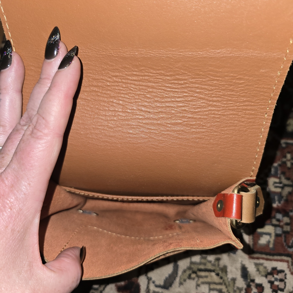 Chicatolia Painted Leather Artisan Crossbody - Picture 3 of 5